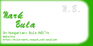 mark bula business card